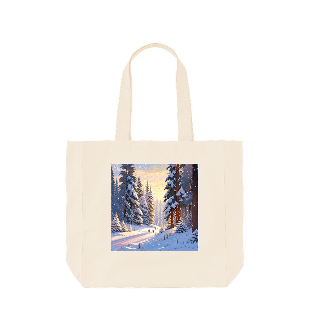 Golden Dawn Forest Tote – Organic Cotton Utility