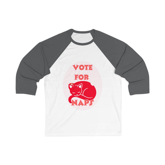 Vote for Naps Baseball Tee — Funny Nap-Lover T-Shirt