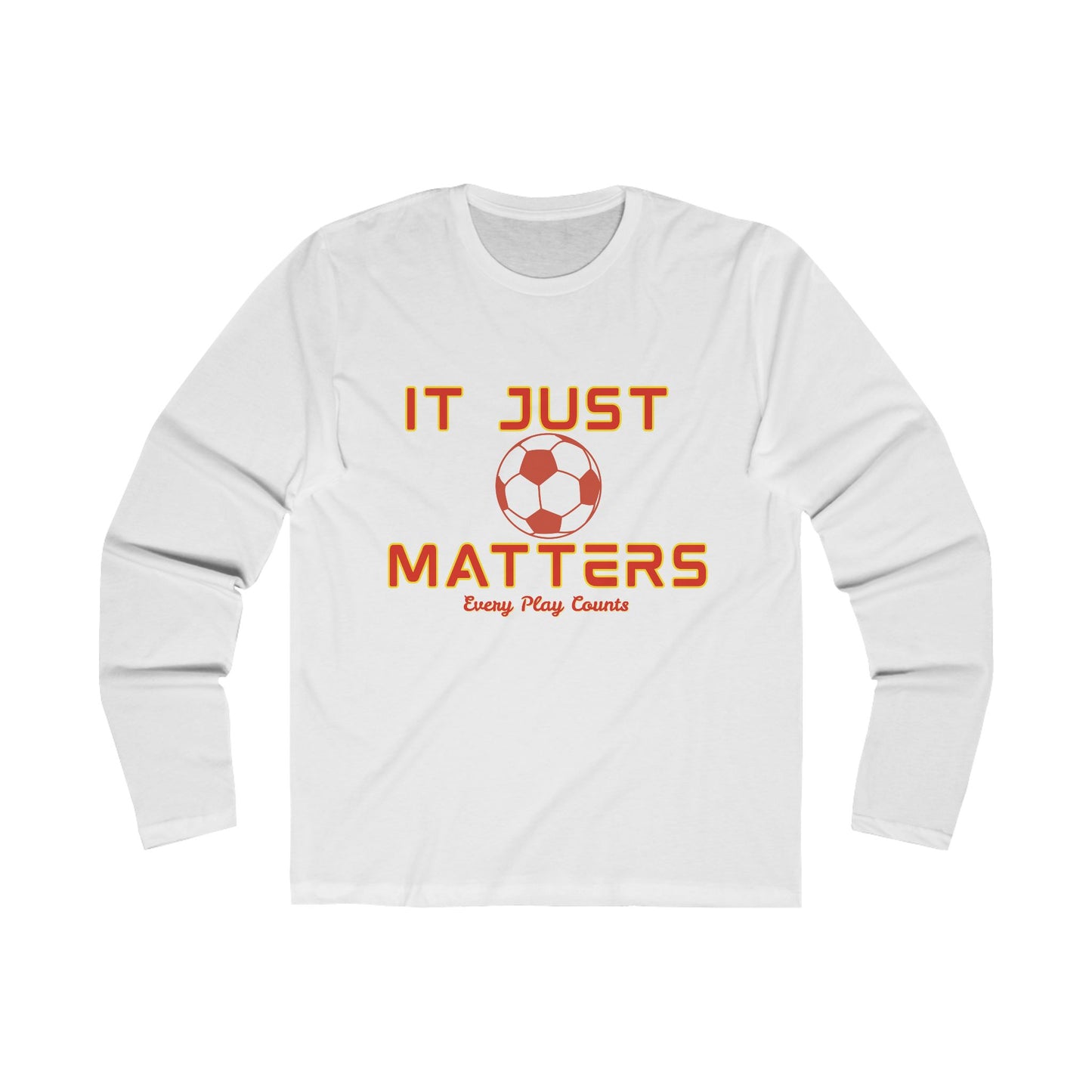 It Just Matters Football Tee  Red & Gold Edition