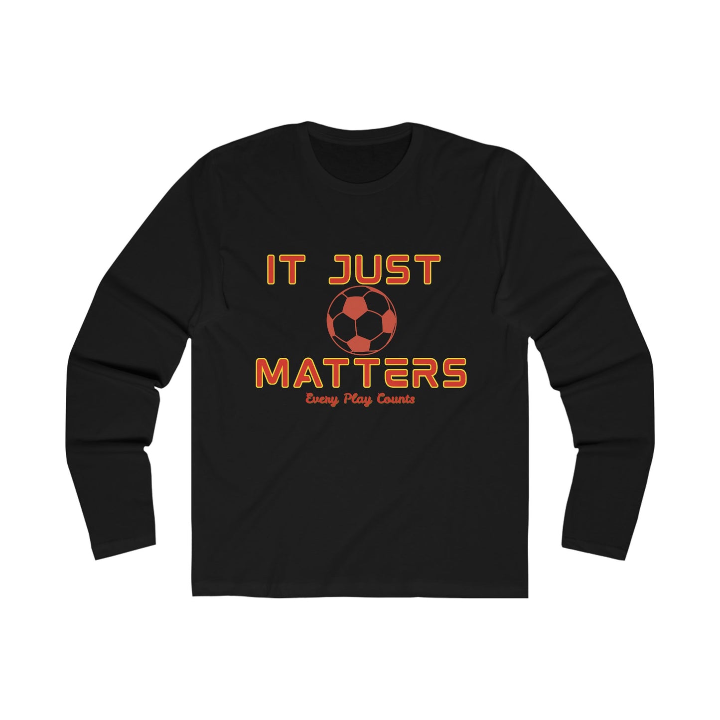 It Just Matters Football Tee  Red & Gold Edition