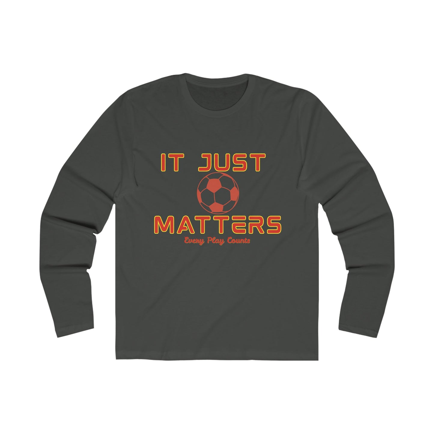 It Just Matters Football Tee  Red & Gold Edition