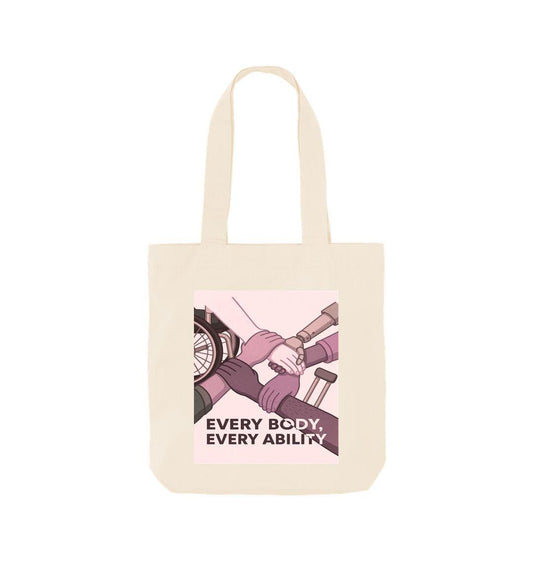 Inclusive Tote Bag – “every Body, Every Ability” Diversity And Disability Empowerment Design