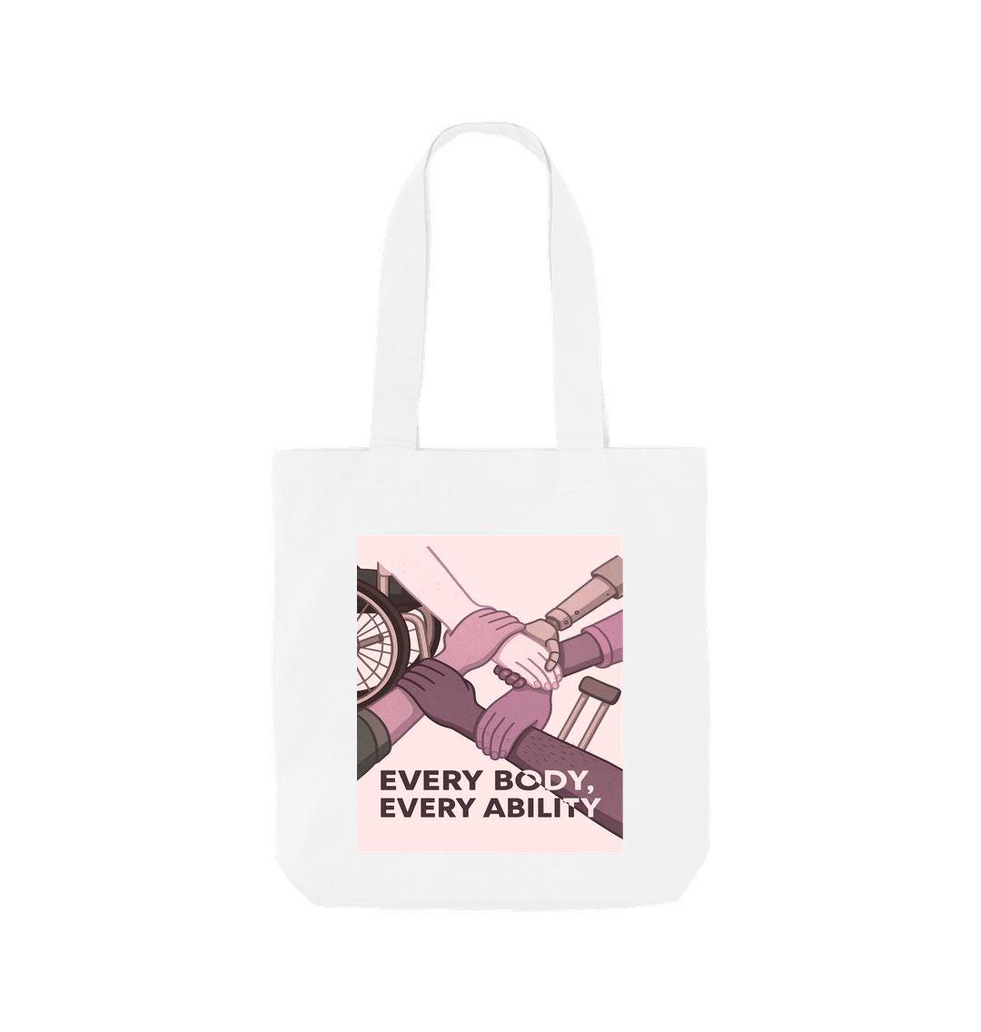 Inclusive Tote Bag – “every Body, Every Ability” Diversity And Disability Empowerment Design