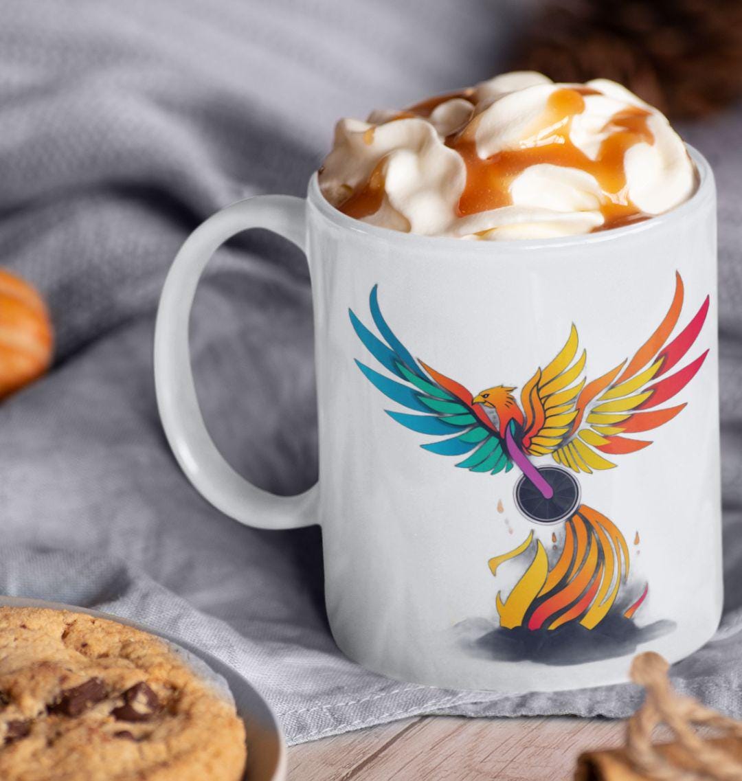 Wings of Resilience Eco Mug – Empower Your Morning