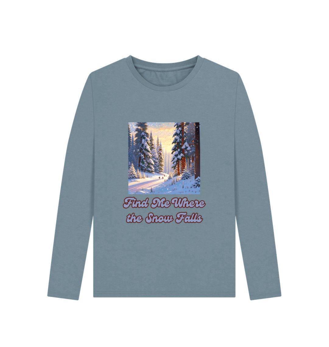 Snowfall Escape Long Sleeve – Women’s Fit | Winter Calm