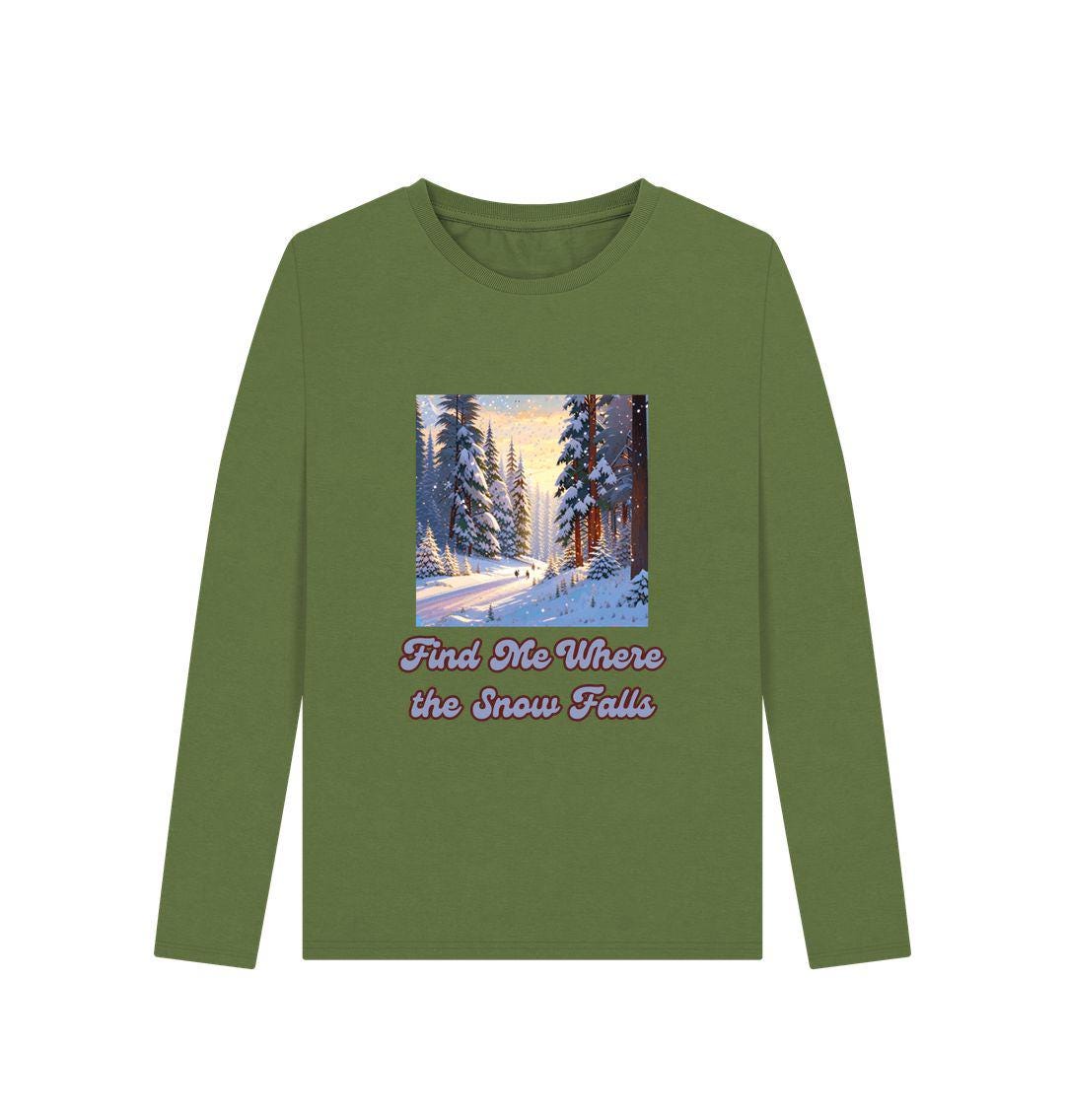 Snowfall Escape Long Sleeve – Women’s Fit | Winter Calm