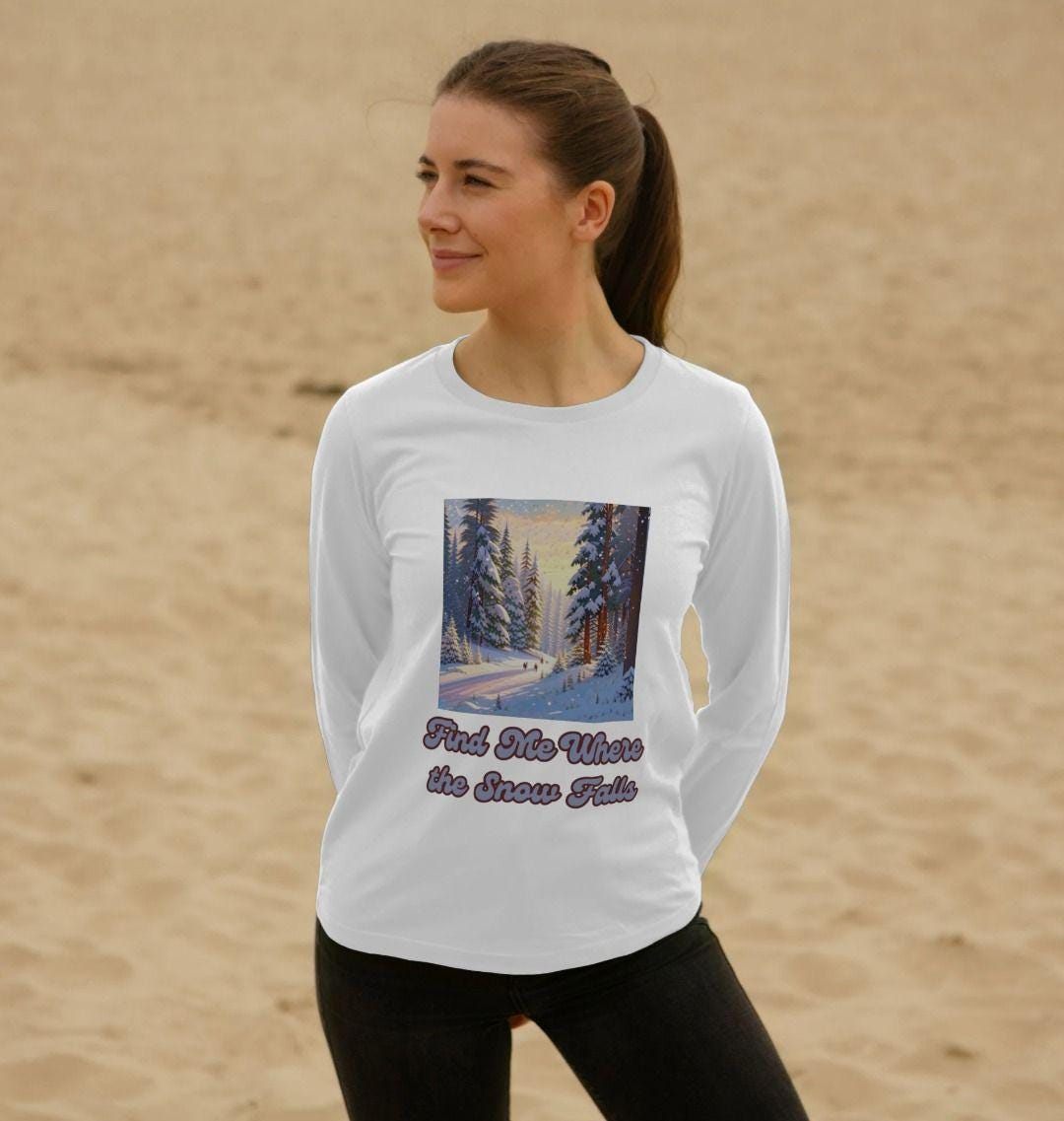 Snowfall Escape Long Sleeve – Women’s Fit | Winter Calm