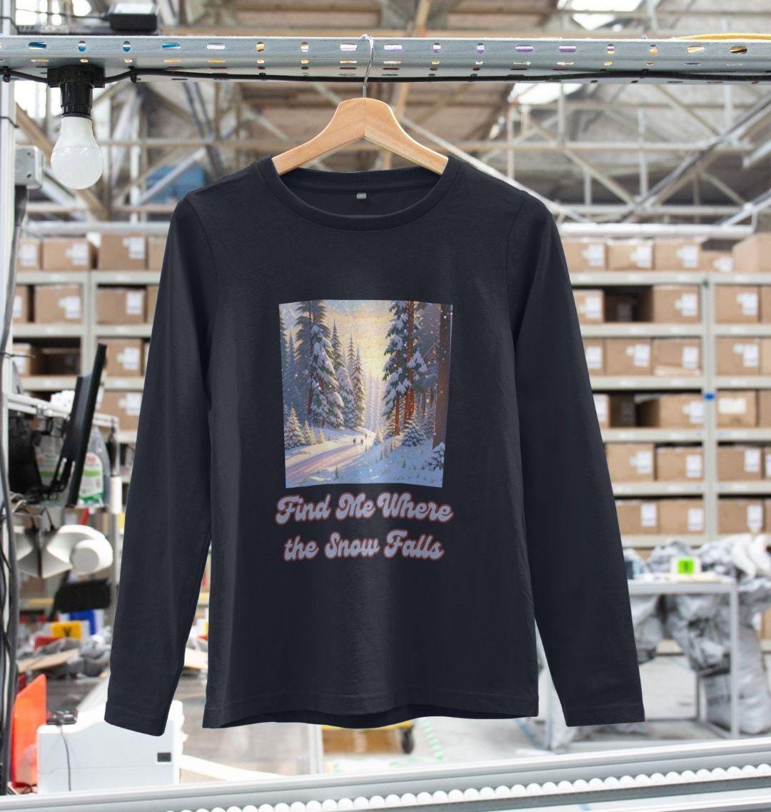 Snowfall Escape Long Sleeve – Women’s Fit | Winter Calm
