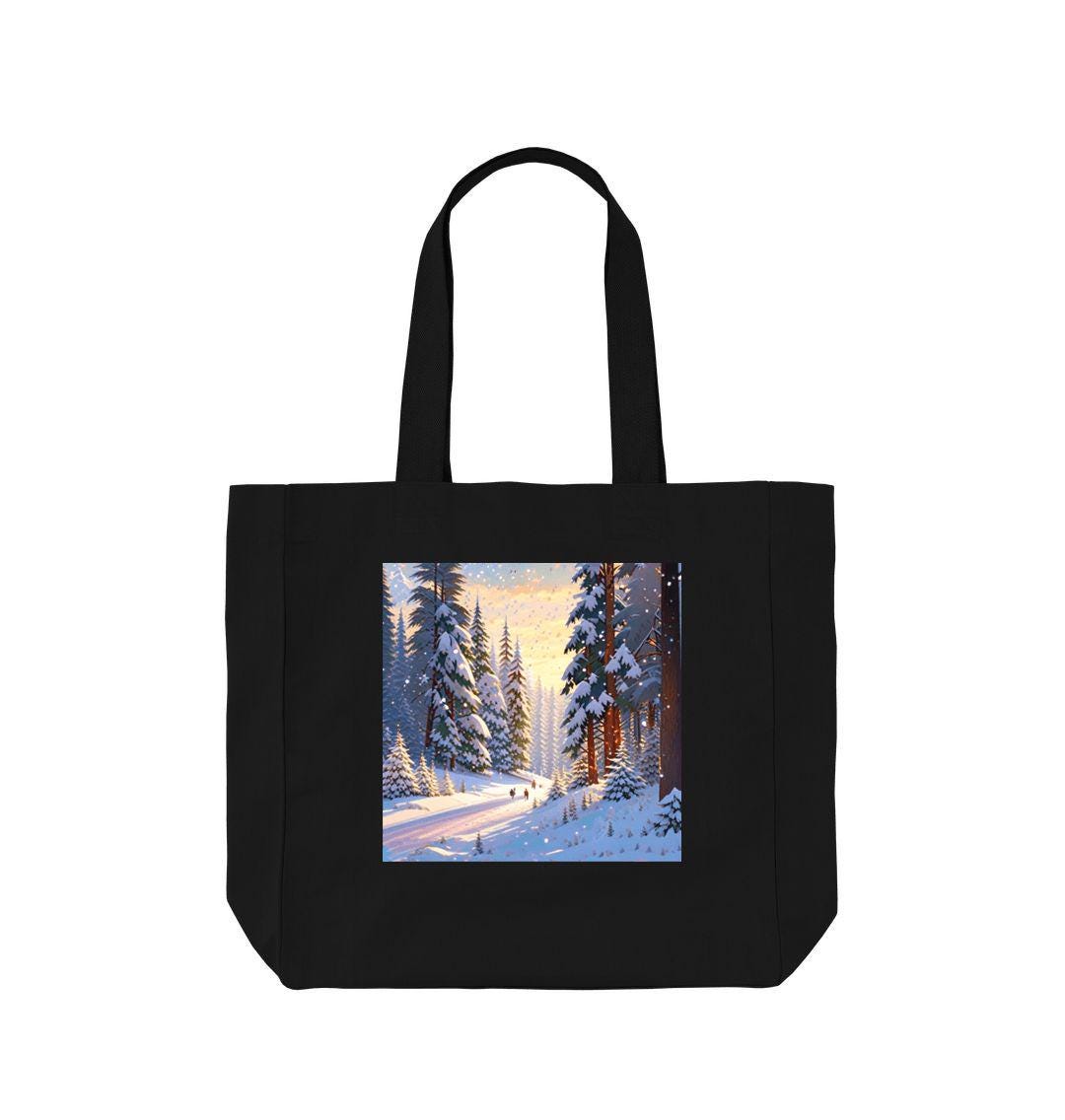 Golden Dawn Forest Tote – Organic Cotton Utility