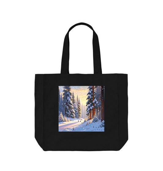 Golden Dawn Forest Tote – Organic Cotton Utility