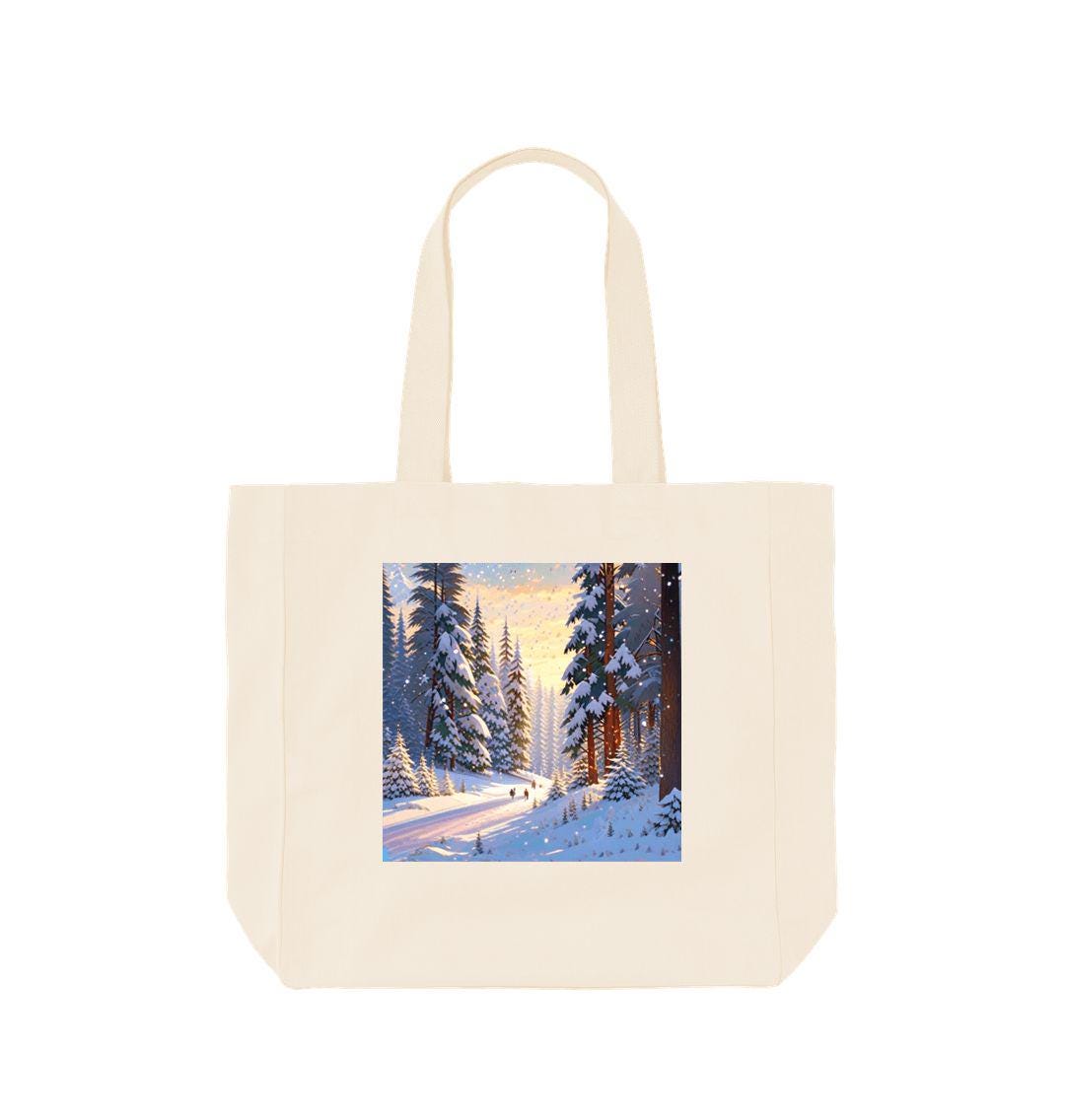 Golden Dawn Forest Tote – Organic Cotton Utility