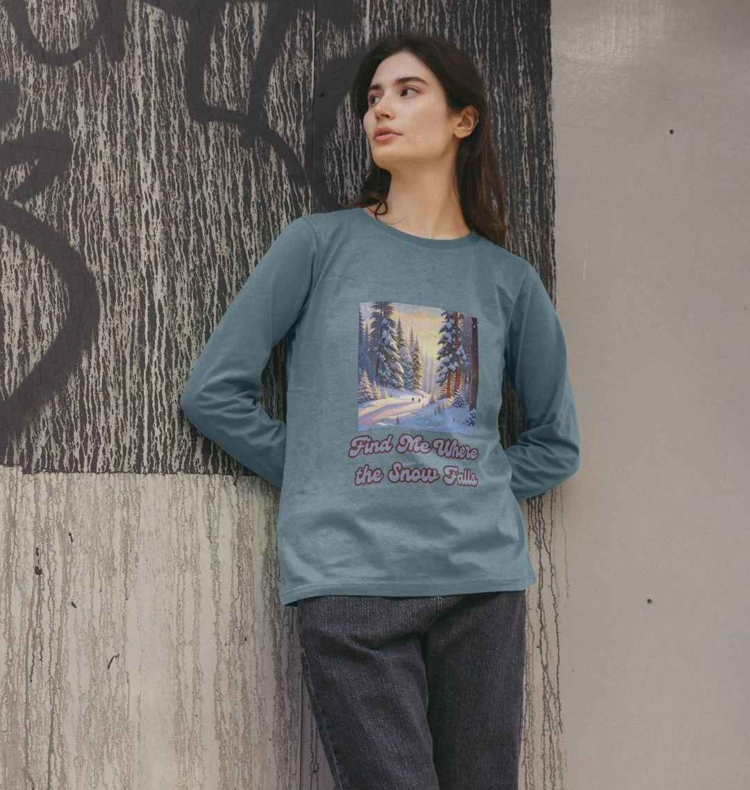 Snowfall Escape Long Sleeve – Women’s Fit | Winter Calm