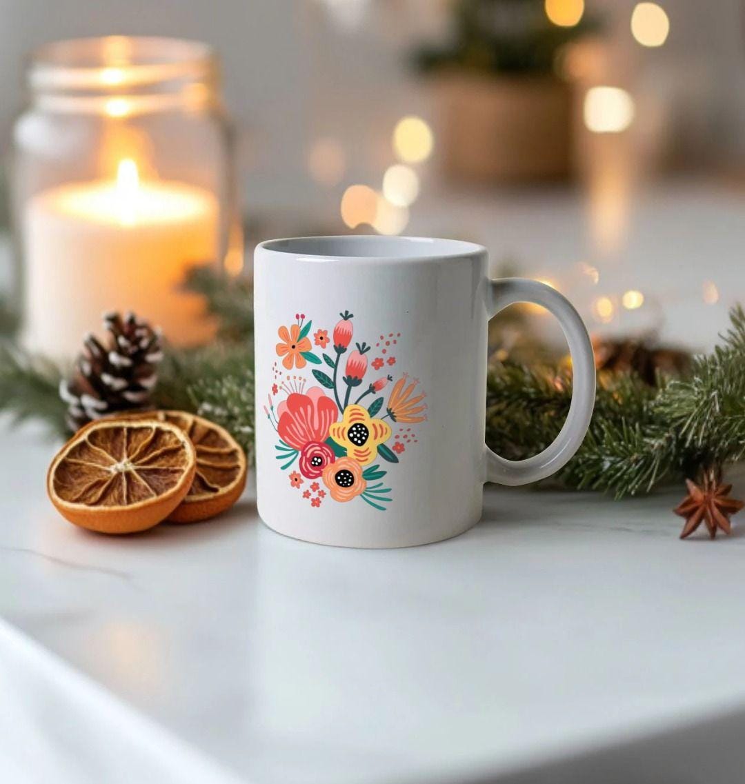 Blossoming Sips Eco Mug – Floral Power in a Cup