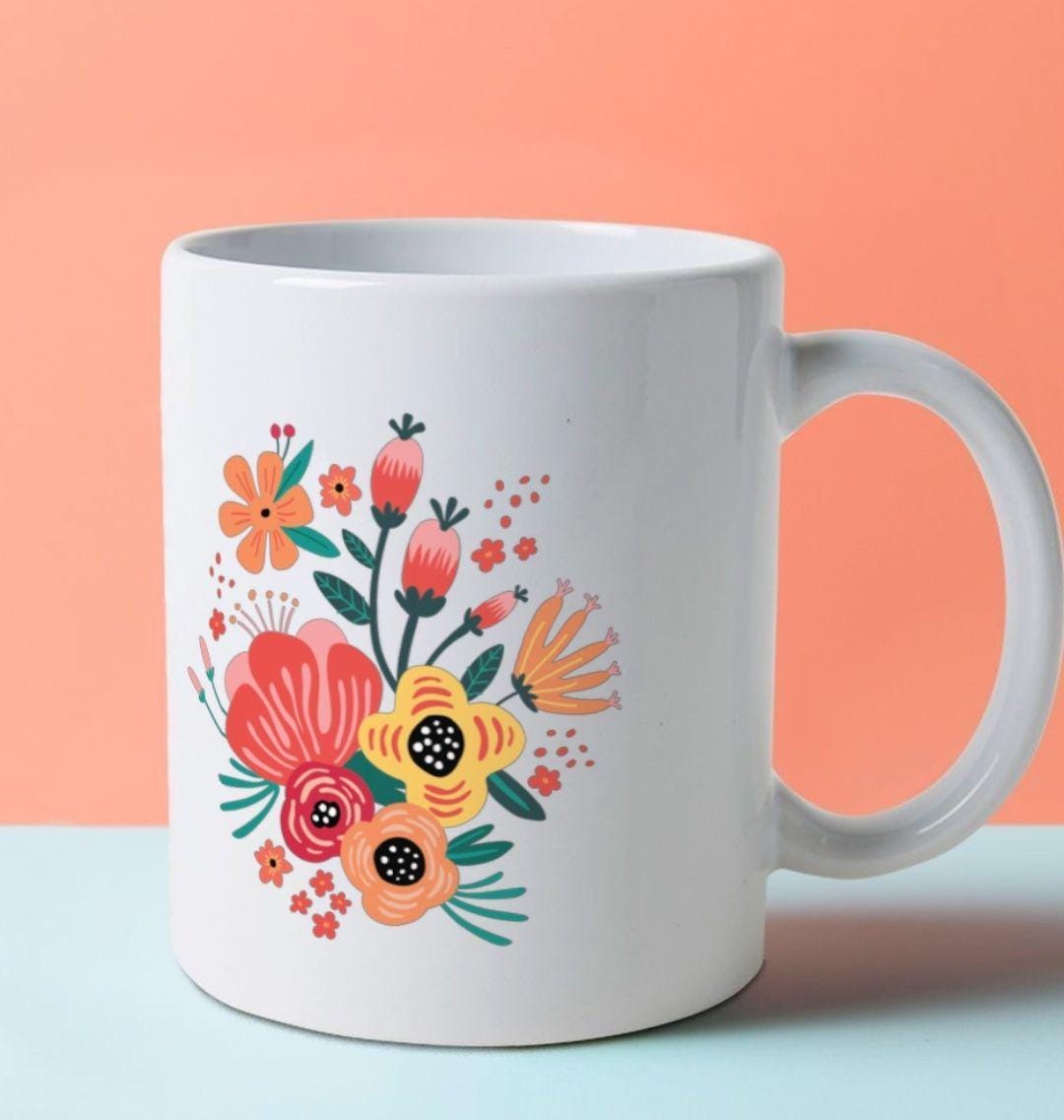 Blossoming Sips Eco Mug – Floral Power in a Cup
