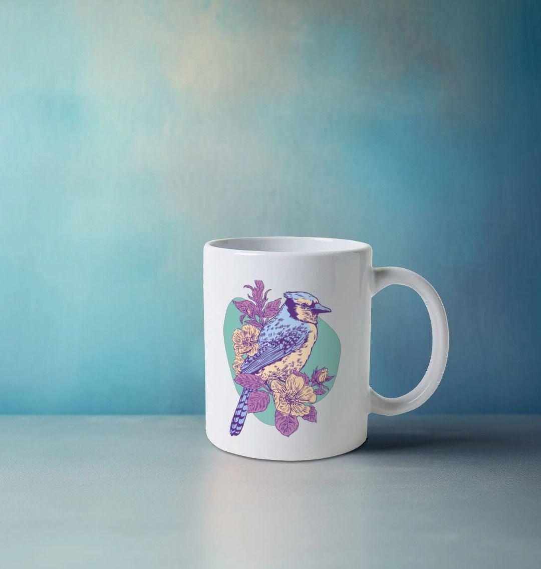 Blossom Chirp Eco Mug – Springtime in Every Sip