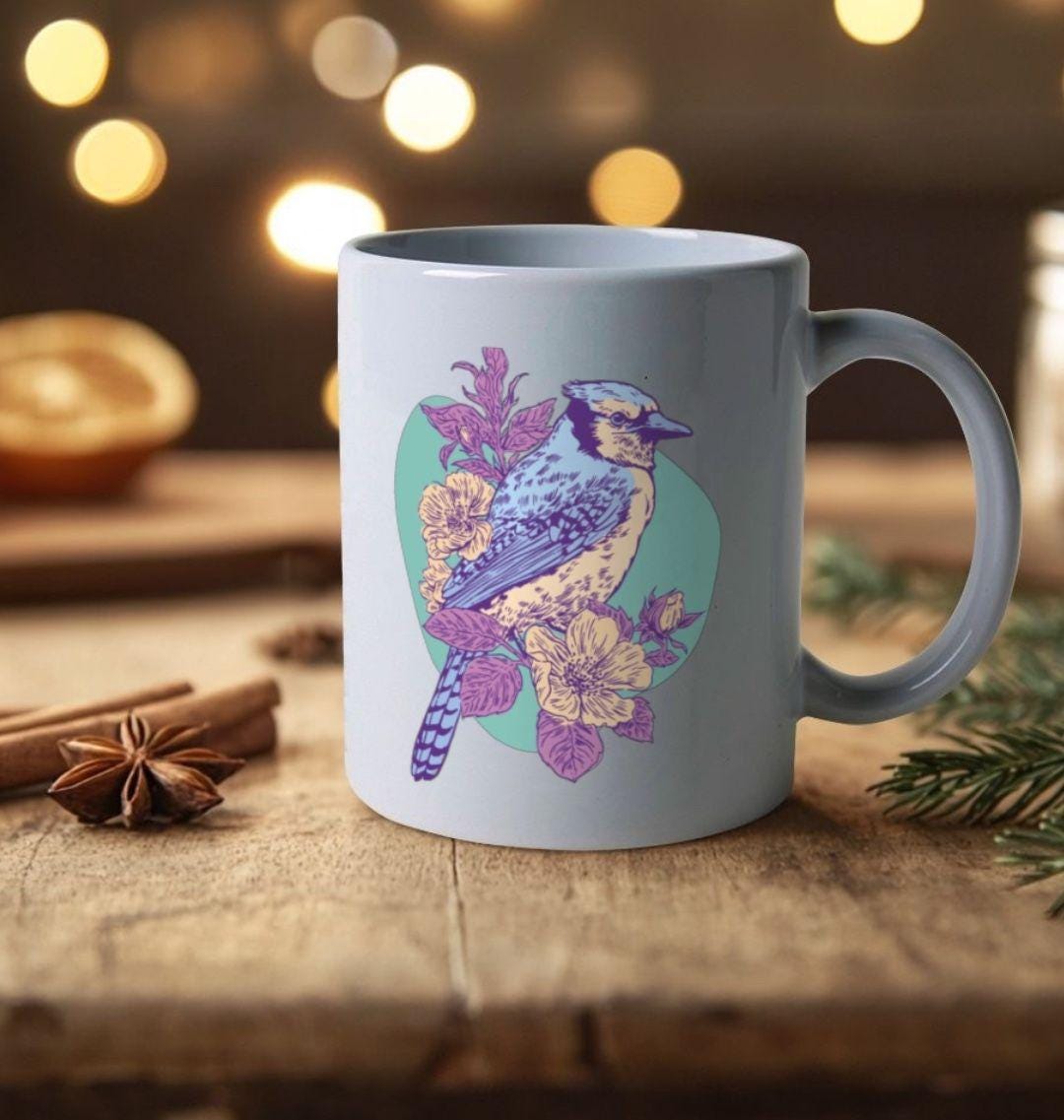 Blossom Chirp Eco Mug – Springtime in Every Sip